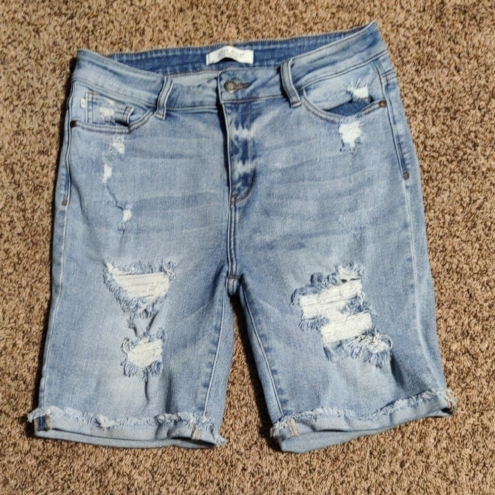Distressed Denim Women's Shorts